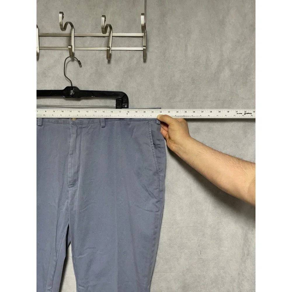 VTG Polo Ralph Lauren Pants Men's 44B X 32 Blue Classic Chino Trousers Academia